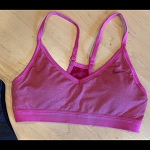 Pink Nike sports bra small